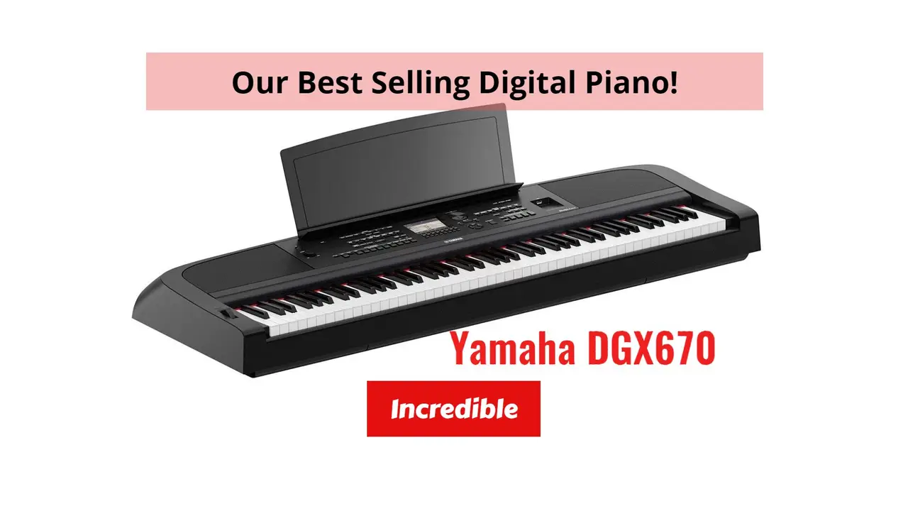 Yamaha DGX670: our best selling digital piano